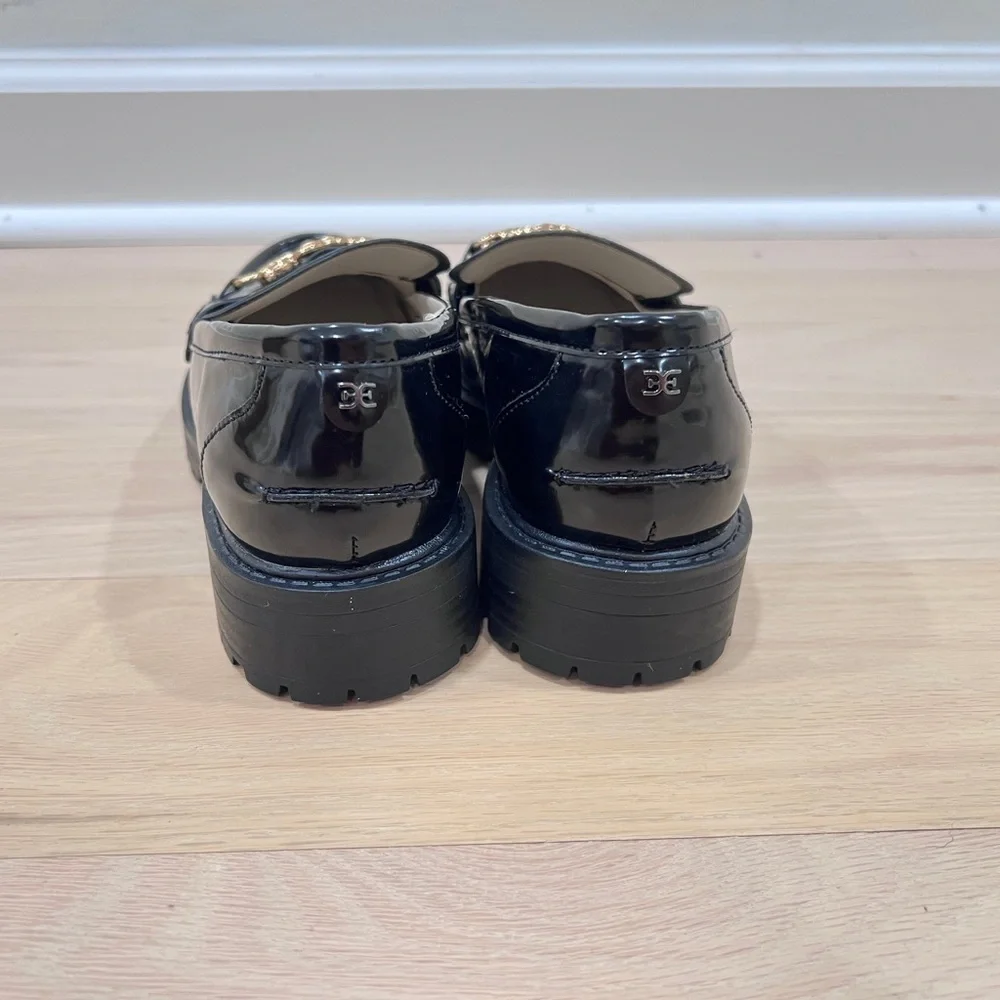 Sam Edelman Kids’ Teo Platform Loafers – Black Patent – US 3M / EU 35 – NWOT